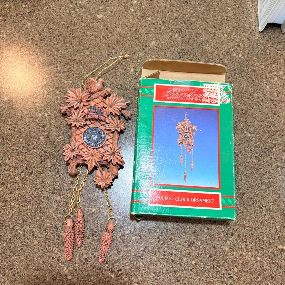 House of Lloyd Christmas Around the World Cuckoo Clock Ornament 541626 Resin